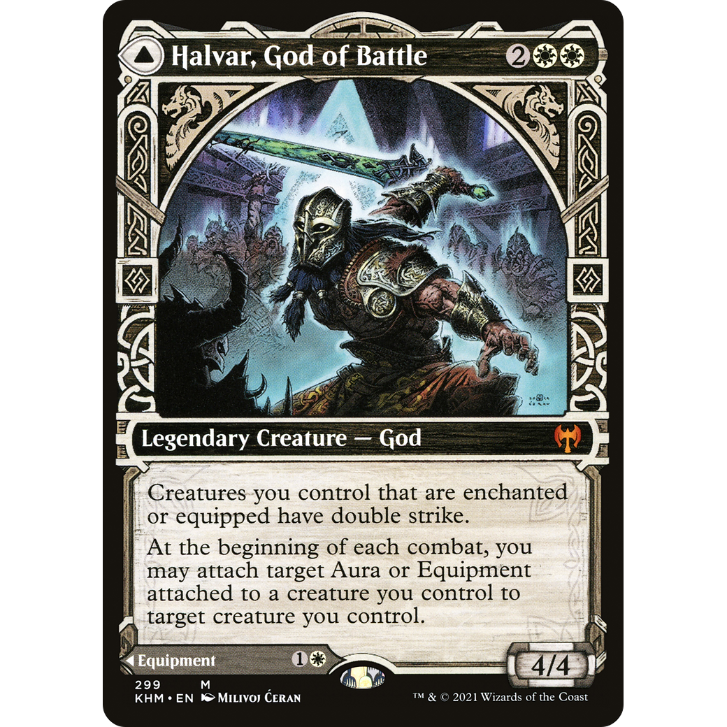 Halvar, God of Battle (Showcase) (KHM-299) - Kaldheim: (Showcase)