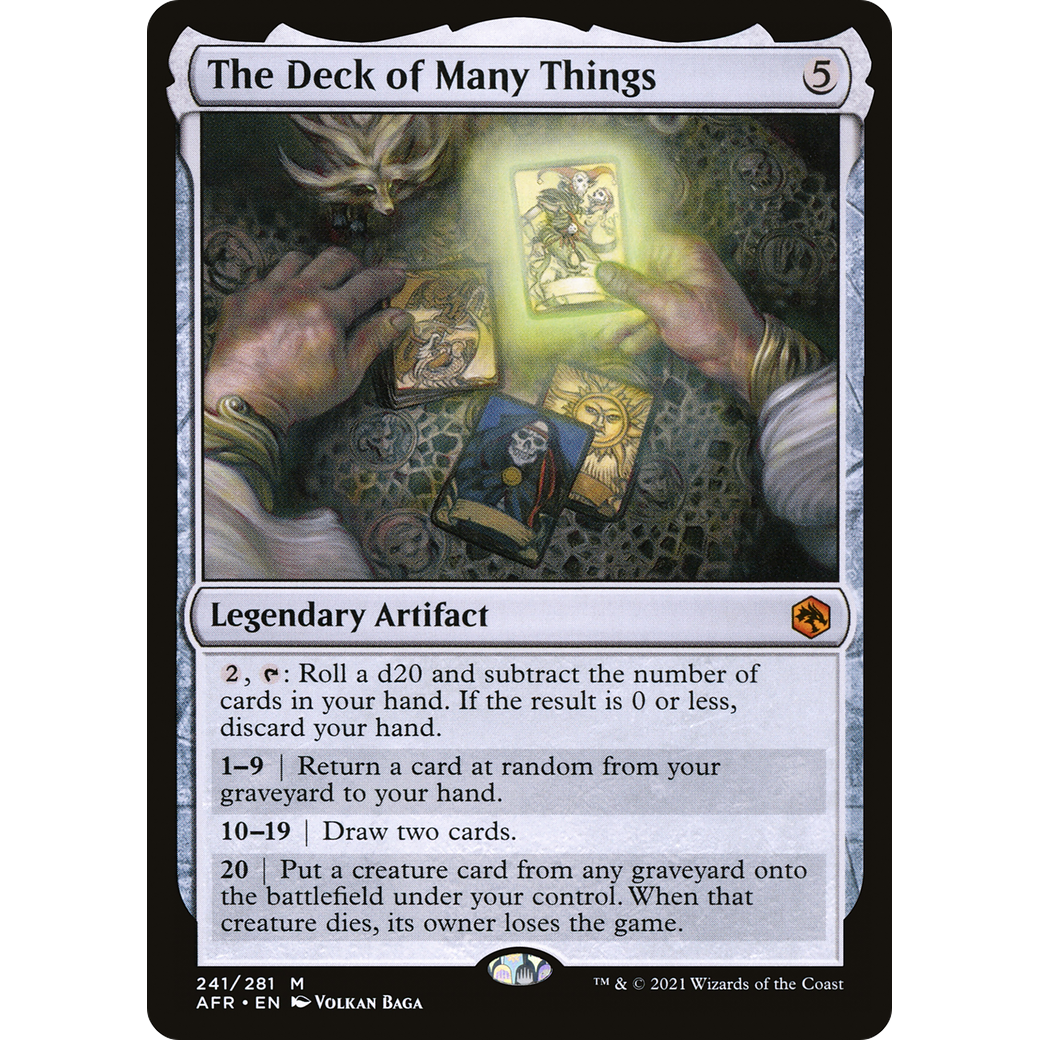 The Deck of Many Things (AFR-241) - Adventures in the Forgotten Realms Foil