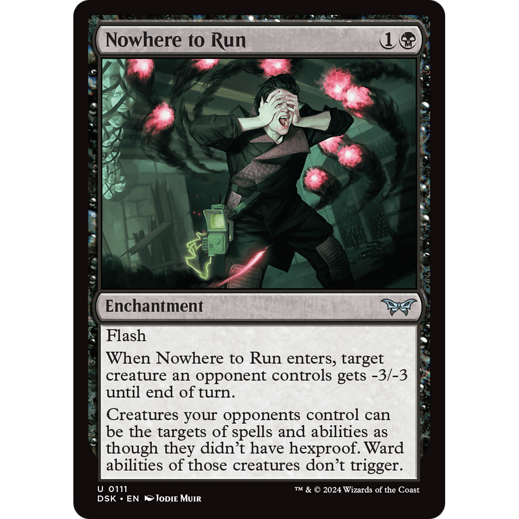 Nowhere to Run (DSK-111) - Duskmourn: House of Horror Foil