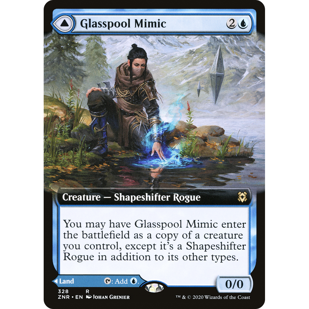 Glasspool Mimic (Extended Art) (ZNR-328) - Zendikar Rising: (Extended Art) Foil
