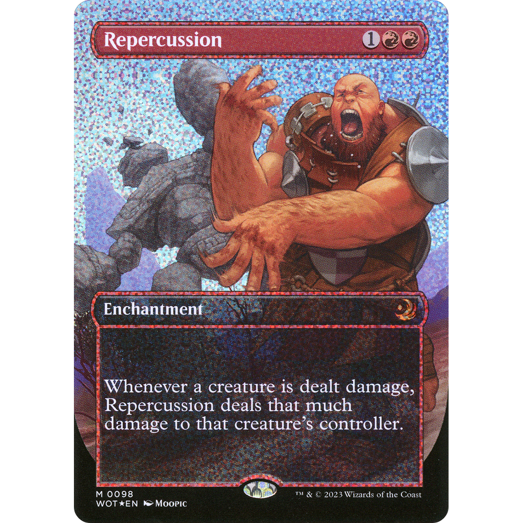 Repercussion (WOT-098) - Wilds of Eldraine: Enchanting Tales (Borderless) Foil