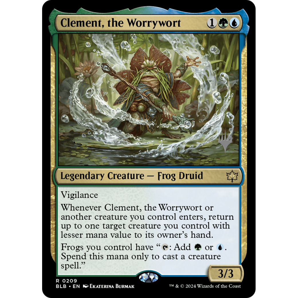 Clement, the Worrywort (PPBLB-209P) - Bloomburrow Promos Foil