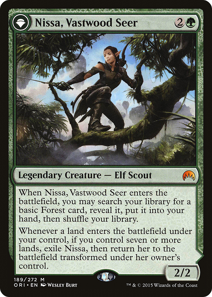 Nissa, Vastwood Seer (ORI-189) - Magic Origins: (originpwdfc)