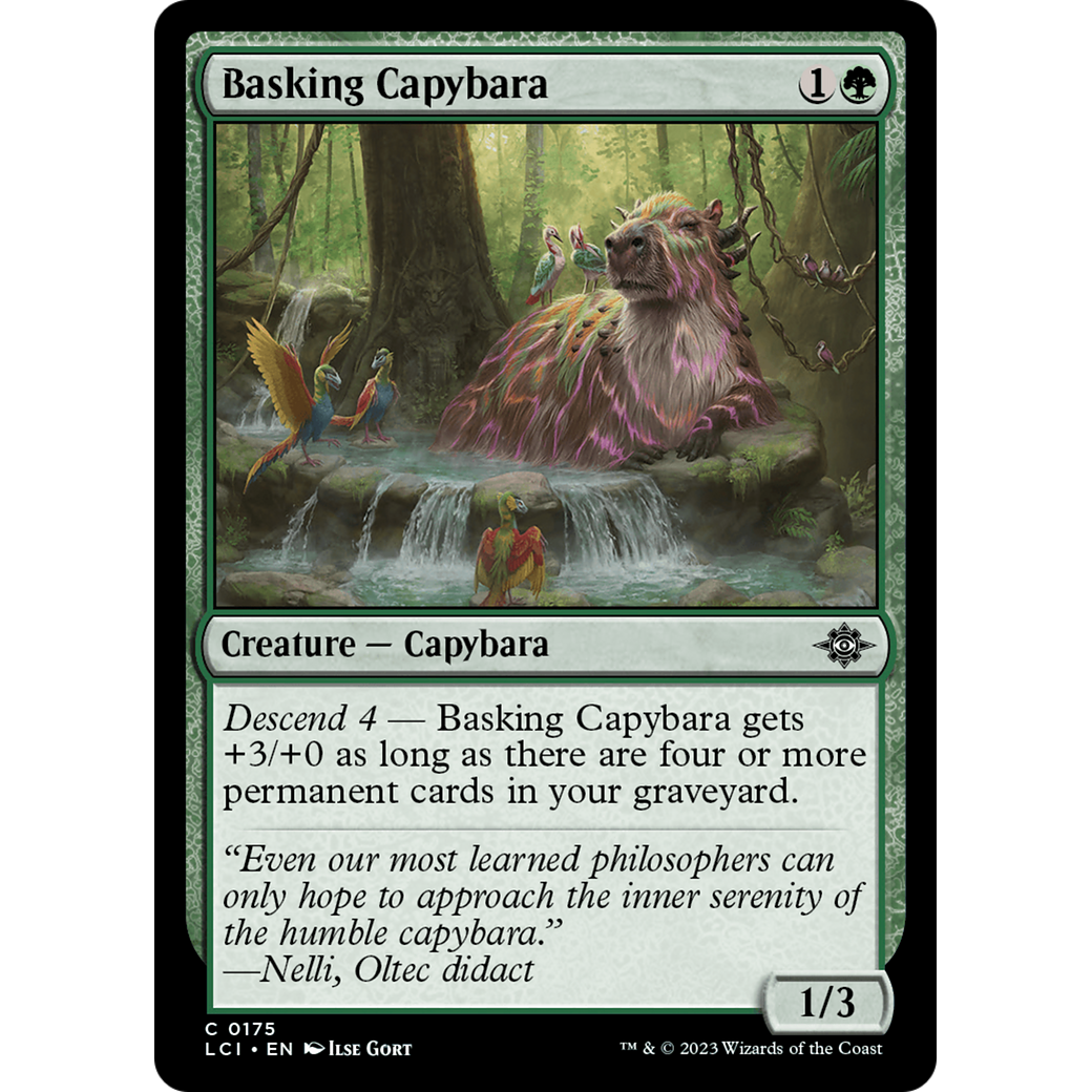 Basking Capybara (LCI-175) - The Lost Caverns of Ixalan Foil