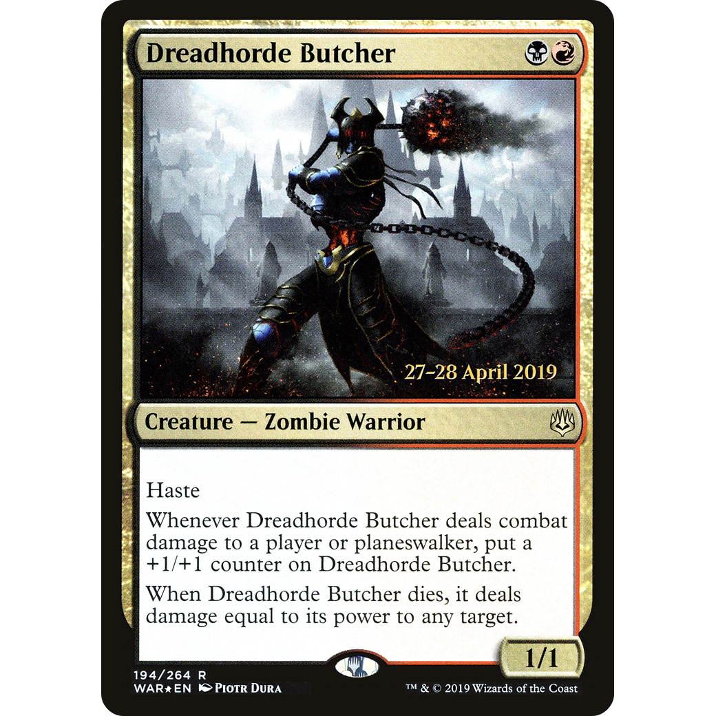 Dreadhorde Butcher (PRE-194) - War of the Spark Promos Foil