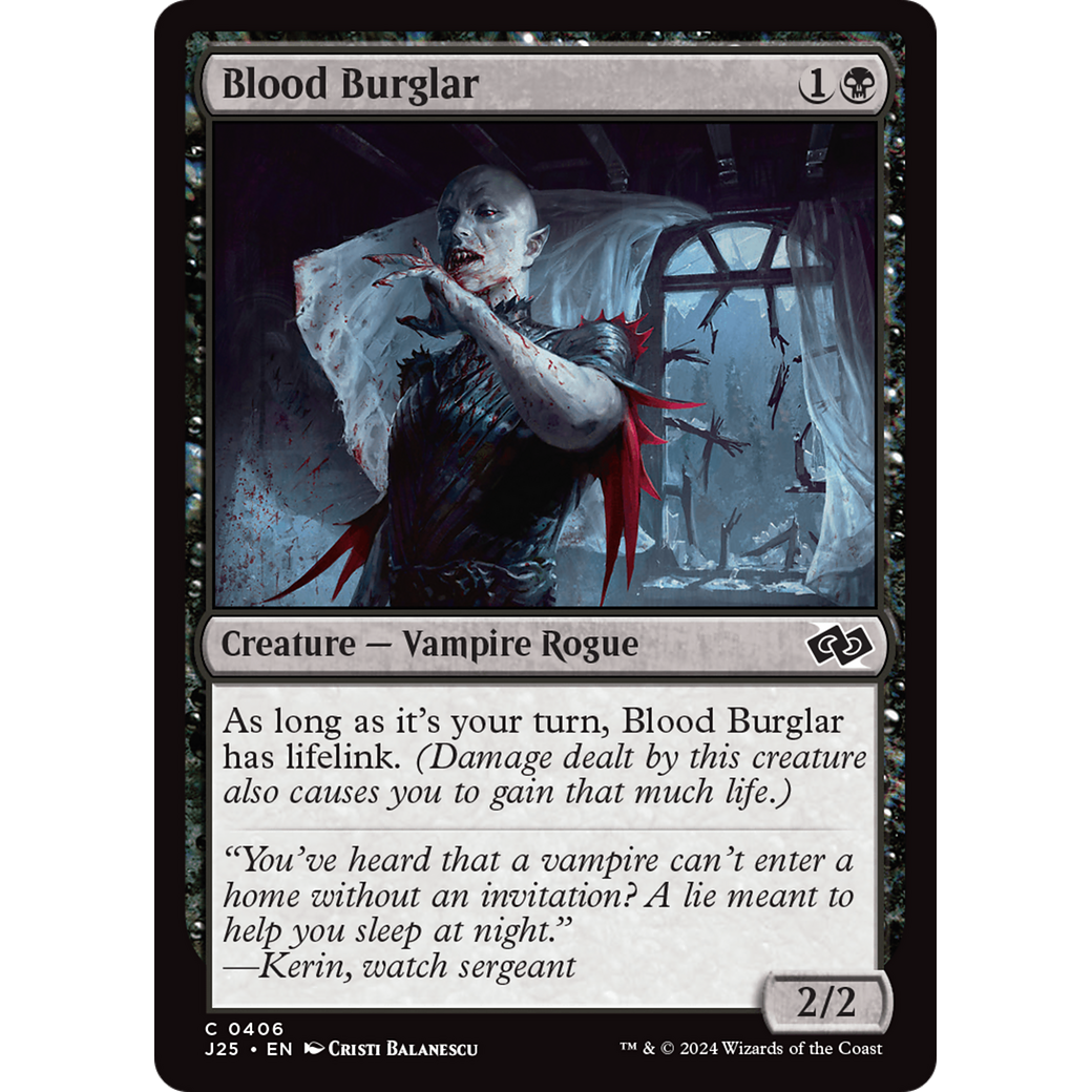 Blood Burglar (J25-406) - Foundations Jumpstart