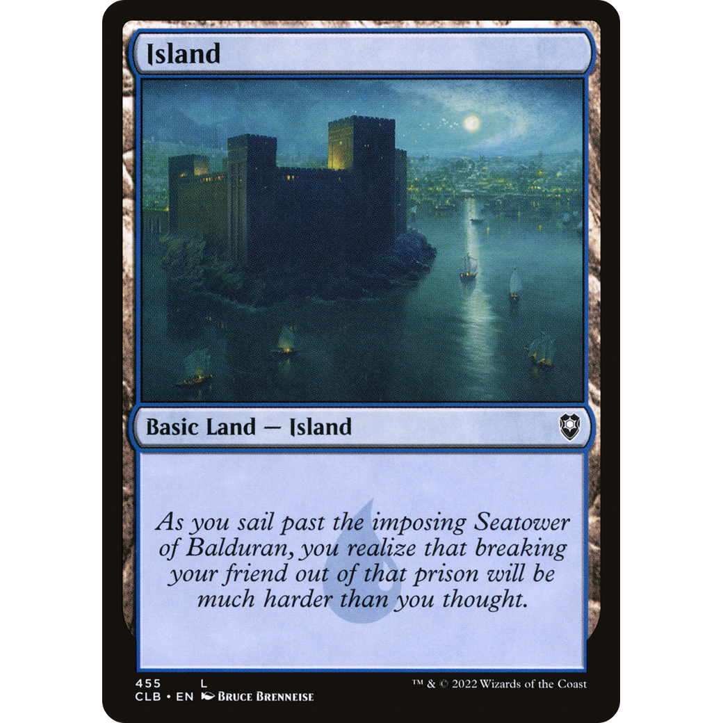 Island (CLB-455) - Commander Legends: Battle for Baldur's Gate