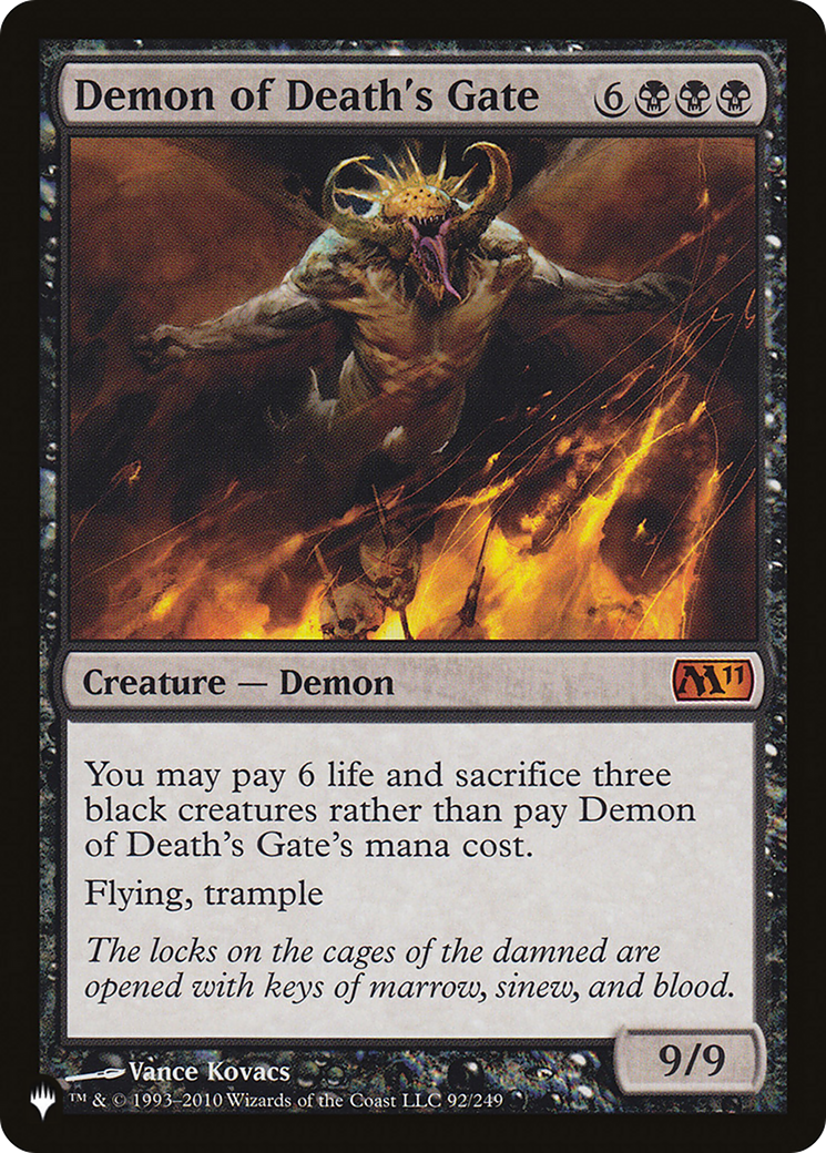 Demon of Death's Gate (LIST-92/249) - The List