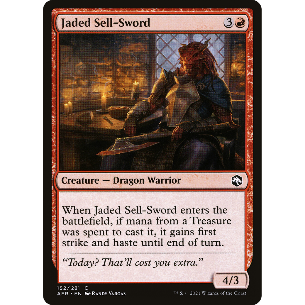 Jaded Sell-Sword (AFR-152) - Adventures in the Forgotten Realms