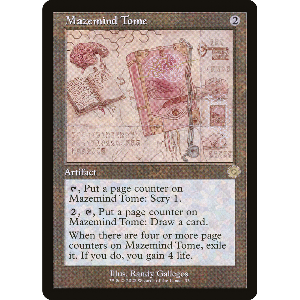 Mazemind Tome (Schematic) (BRR-093) - The Brothers' War Retro Artifacts