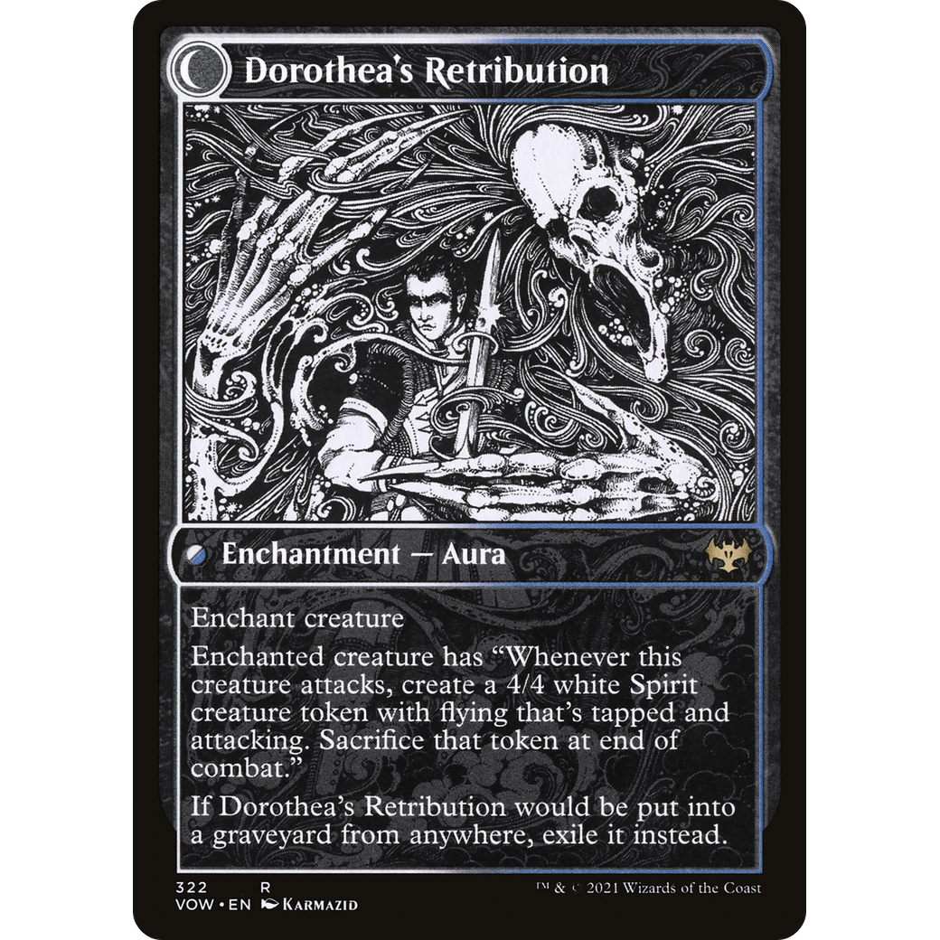 Dorothea, Vengeful Victim (Showcase) (VOW-322) - Innistrad: Crimson Vow: (Showcase, Double Faced Transform) Foil