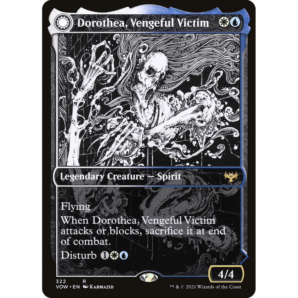 Dorothea, Vengeful Victim (Showcase) (VOW-322) - Innistrad: Crimson Vow: (Showcase, Double Faced Transform) Foil