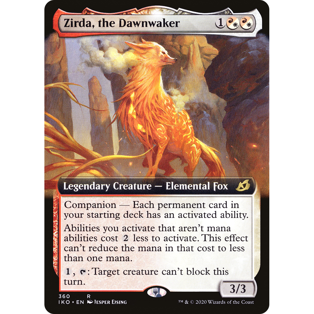 Zirda, the Dawnwaker (Extended Art) (IKO-360) - Ikoria: Lair of Behemoths: (companion, Extended Art)