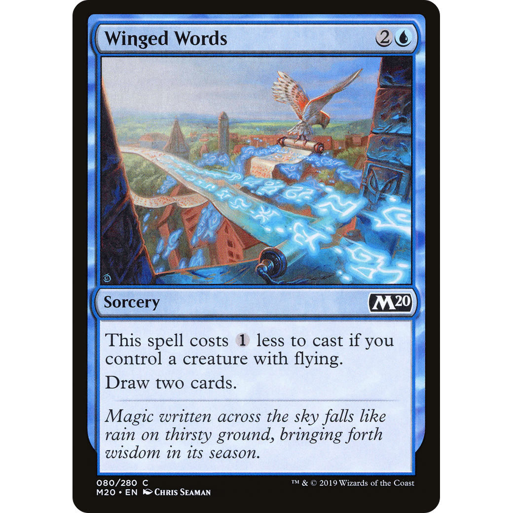 Winged Words (M20-080) - Core Set 2020 Foil