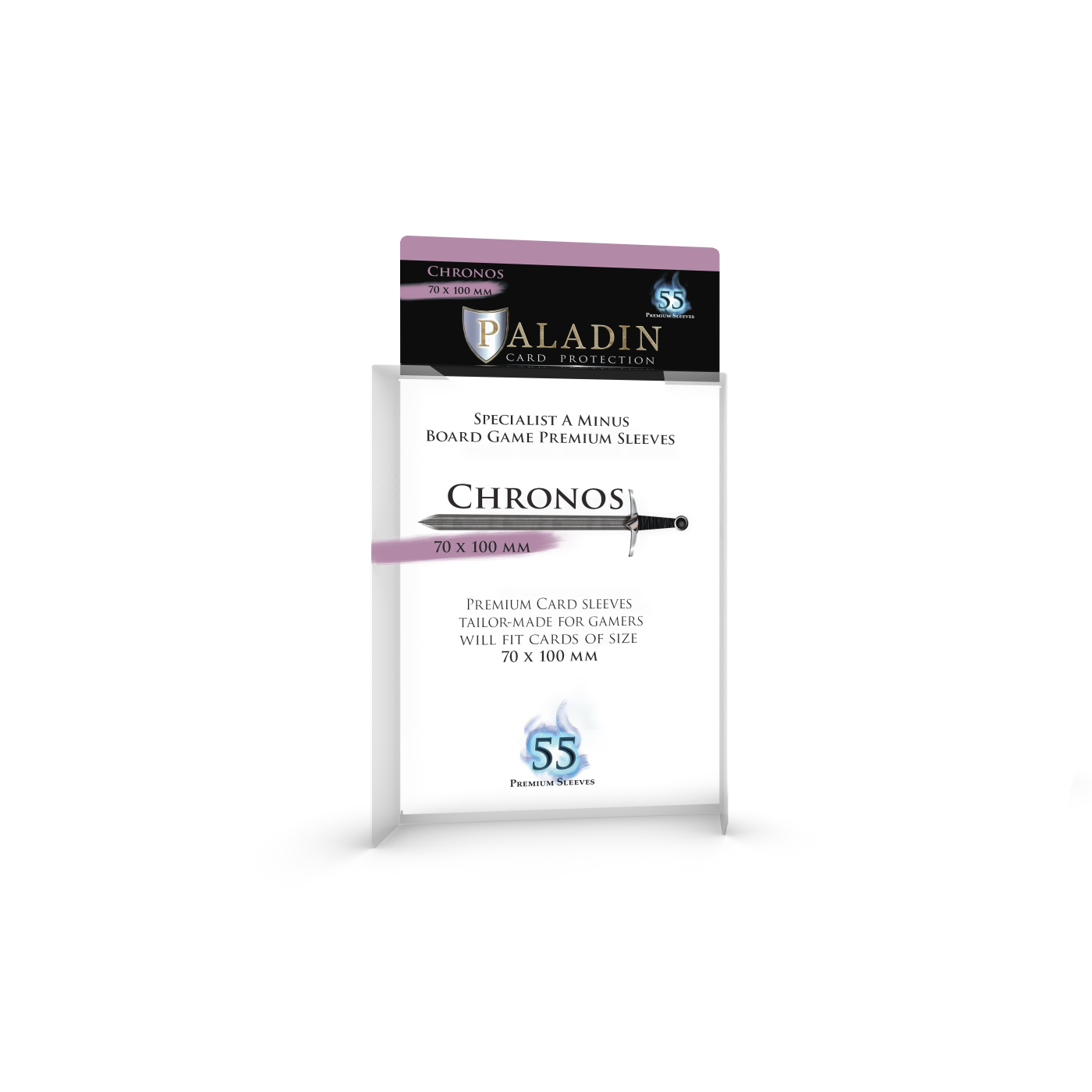 Paladin Card Protectors - Clear Gloss Large Sizes: Chronos – 70x100mm