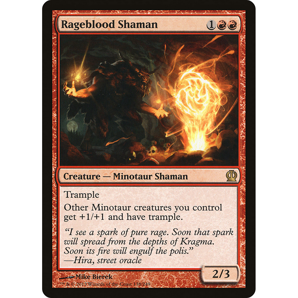 Rageblood Shaman (THS-138) - Theros Foil