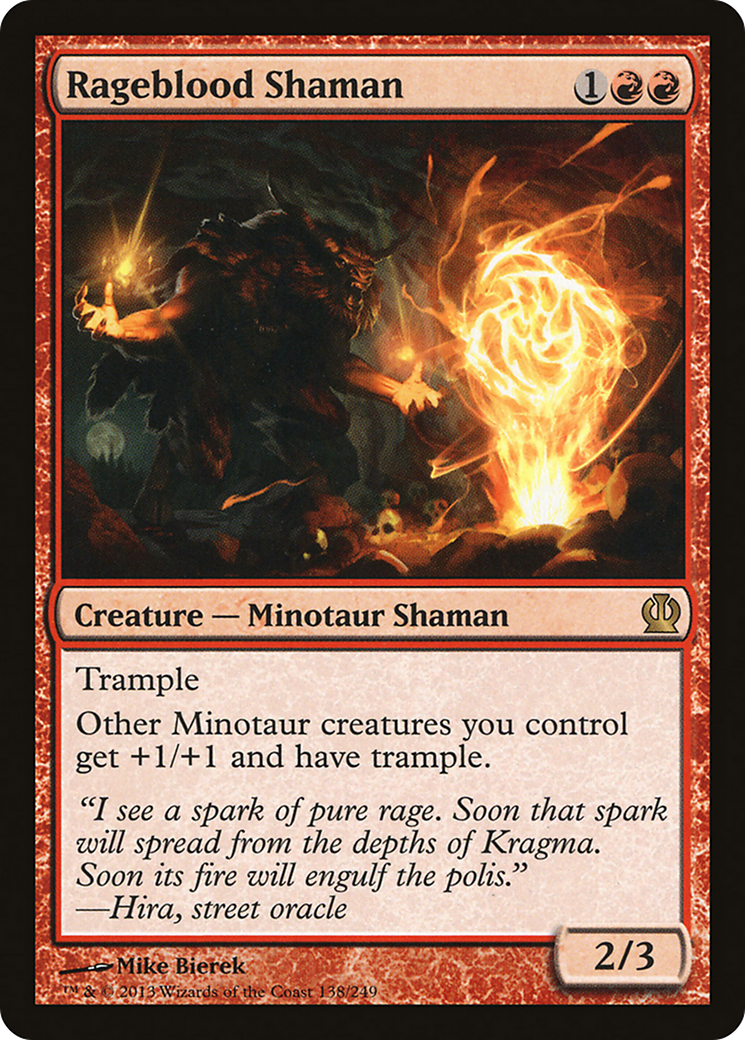 Rageblood Shaman (THS-138) - Theros Foil