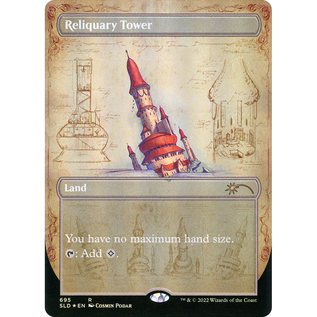 Reliquary Tower (695) (SLD-695) - Secret Lair Drop (Borderless) Foil