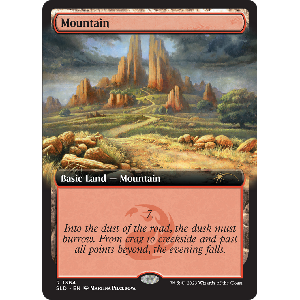 Mountain (1364) (SLD-1364) - Secret Lair Drop: (Extended Art)