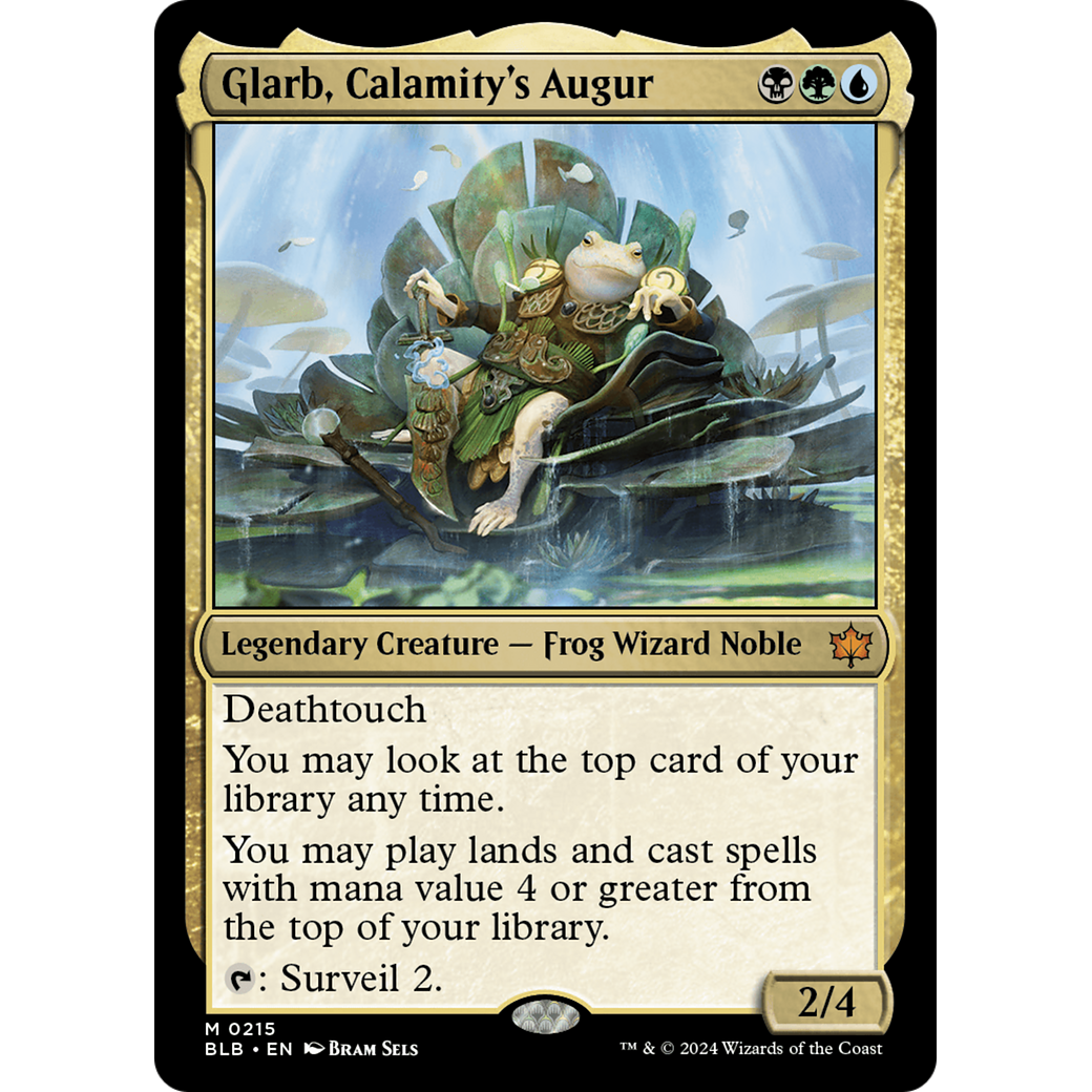 Glarb, Calamity's Augur (BLB-215) - Bloomburrow Foil