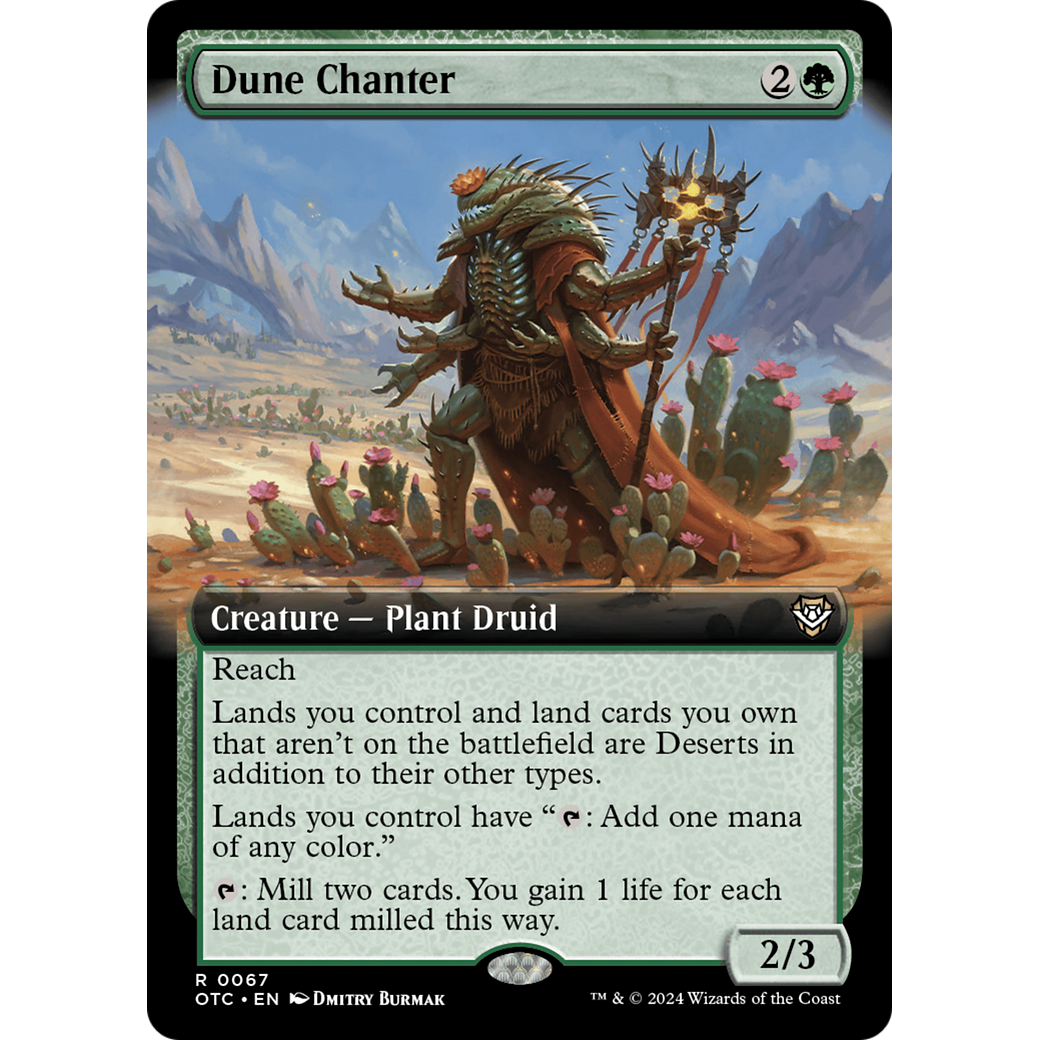 Dune Chanter (OTC-067) - Outlaws of Thunder Junction Commander: (Extended Art)
