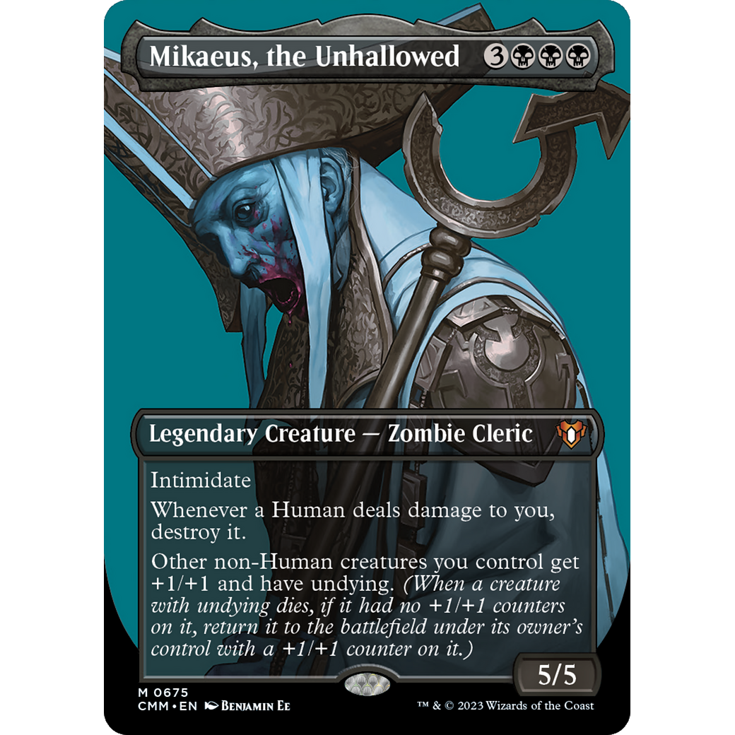 Mikaeus, the Unhallowed (CMM-675) - Commander Masters (Borderless)