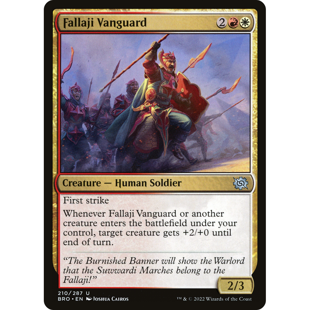 Fallaji Vanguard (BRO-210) - The Brothers' War Foil