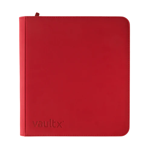 Fire Red 12-Pocket Exo-Tec Zip Binder