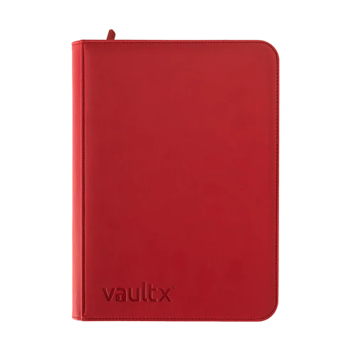 Fire Red 9-Pocket Exo-Tec Zip Binder