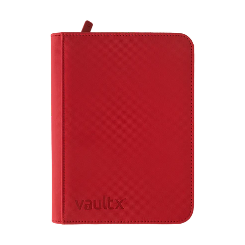 Fire Red 4-Pocket Exo-Tec Zip Binder