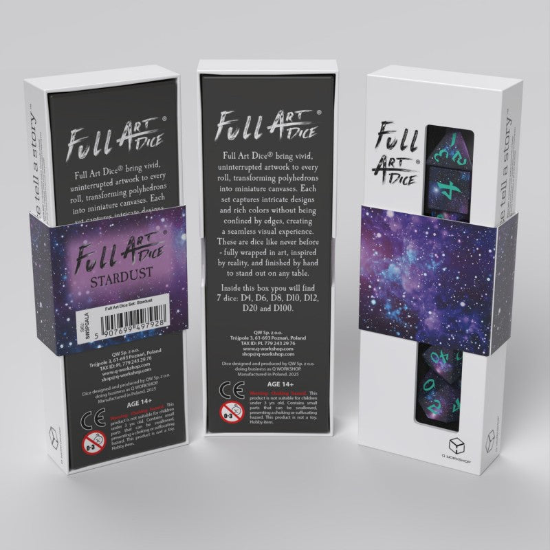 Stardust Full Art Set of 7 Polyhedral Dice