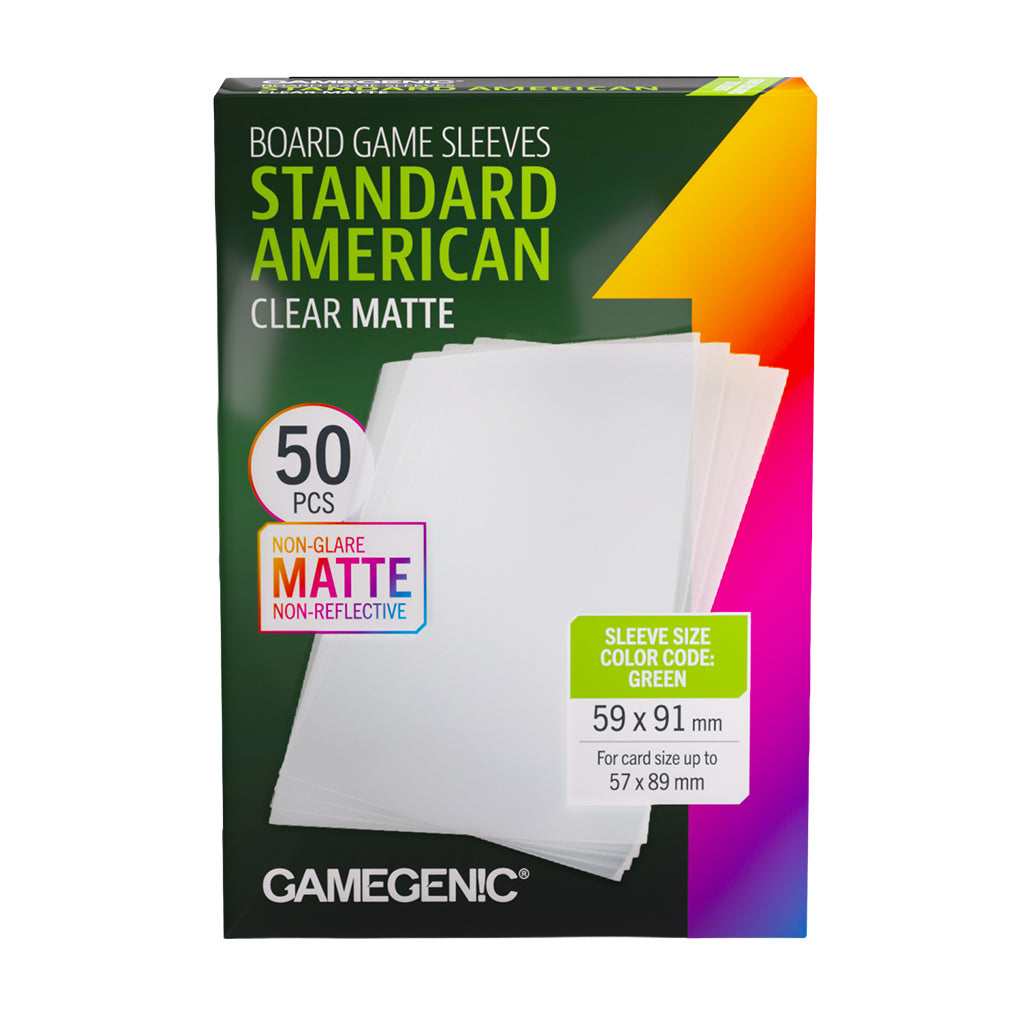 Gamegenic: Standard American 50ct Clear Matte 59 X 91mm