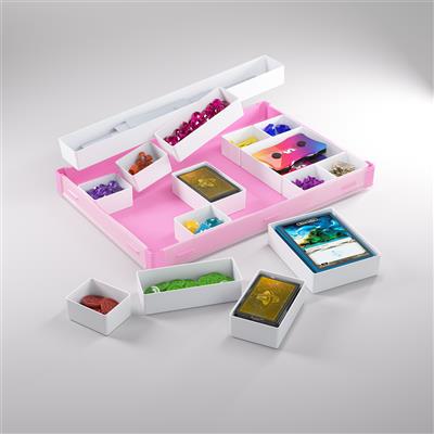 Gamegenic Token Silo XL Convertible Tray - Pink/White