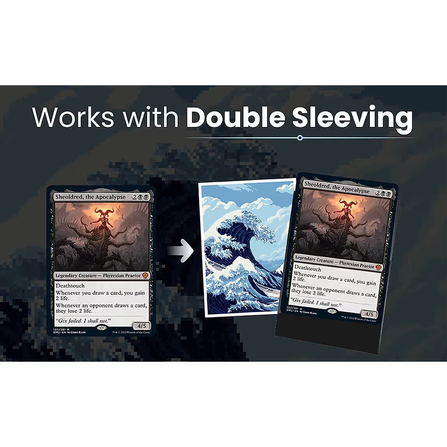 Realm Guard: Pixel Art Sleeves - Great Wave