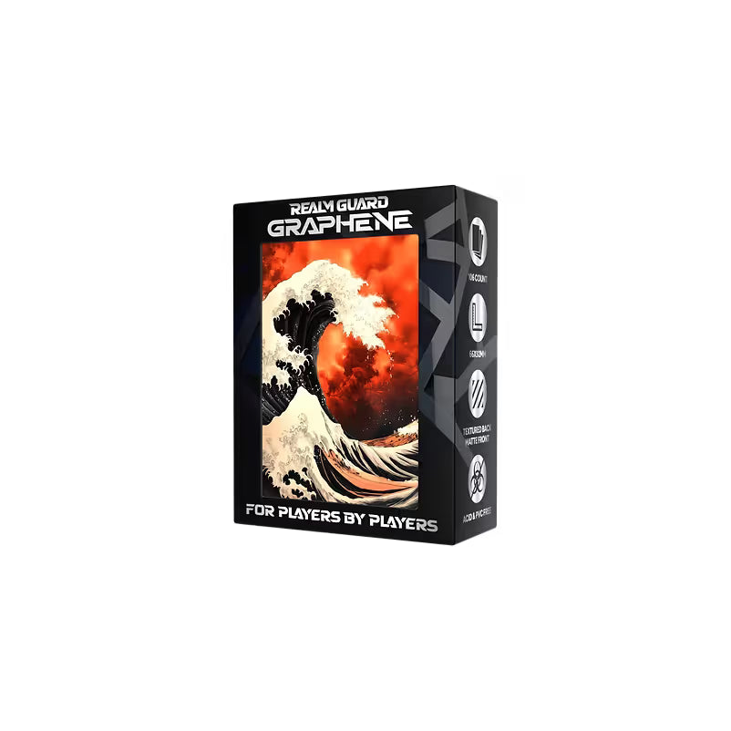 Realm Guard: Graphene Art Sleeves - Great Fire Wave