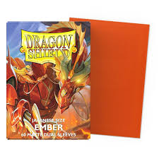 Dragon Shield Japanese Size 60ct Dual Matte Sleeves: Ember