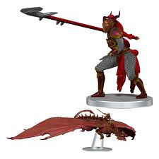 Icons of the Realms: Set 25 - Dragonlance Red Ruin & Red Dragonnel Miniatures