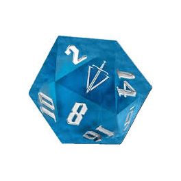 Tales of the Valiant RPG: 35 mm Blue Sharp Edge Mega d20 (Pre-Order)