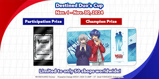 11/30/24 [Sat] Cardfight!! Vanguard VGE-DZ-BT04 Destined Duo's Constructed Cup Tournament - 4PM (Silver) (Copy)