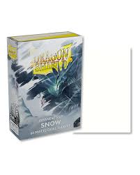 Dragon Shield Japanese Size 60ct Dual Matte Sleeves: Snow