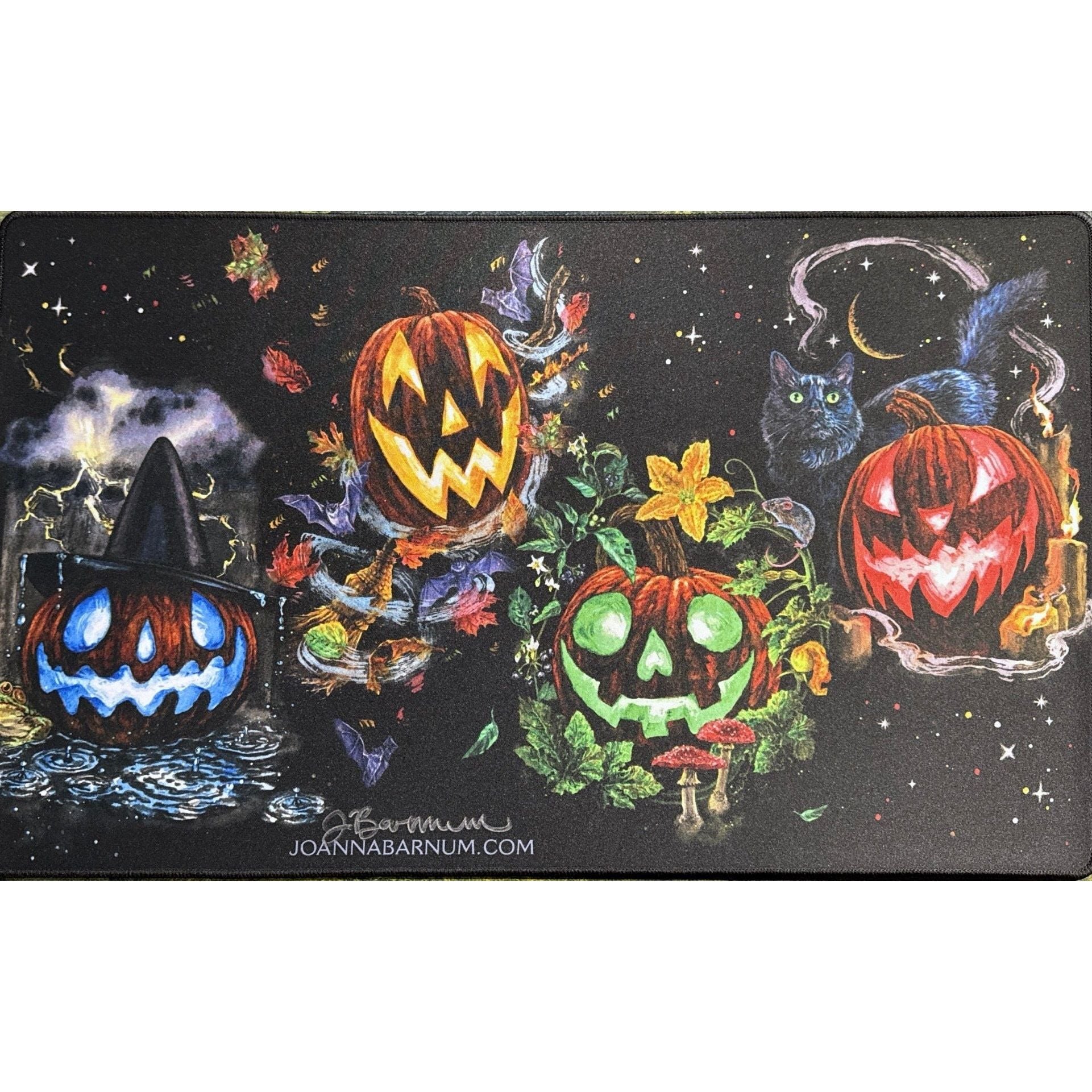 Artist Series: Joanna Barnum: Elemental Jack-O-Lanterns Playmat