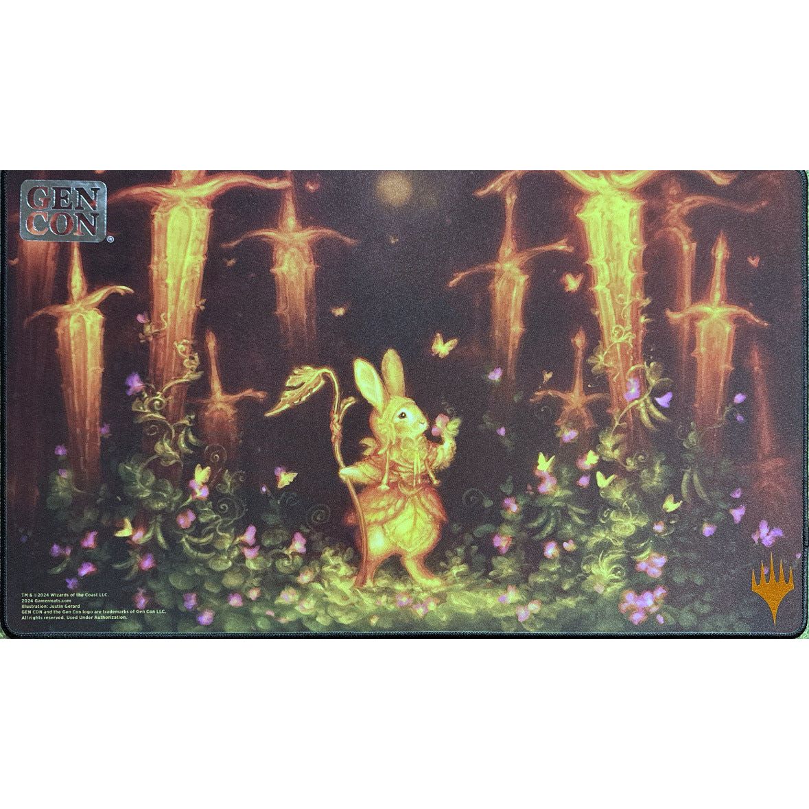 Gamermats Magic the Gathering Bloomburrow GenCon Playmat