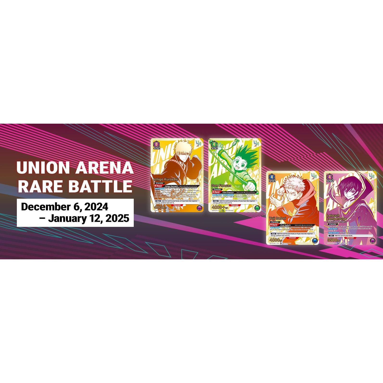 12/8 Union Arena Rare Battle BLEACH Tournament - 3PM