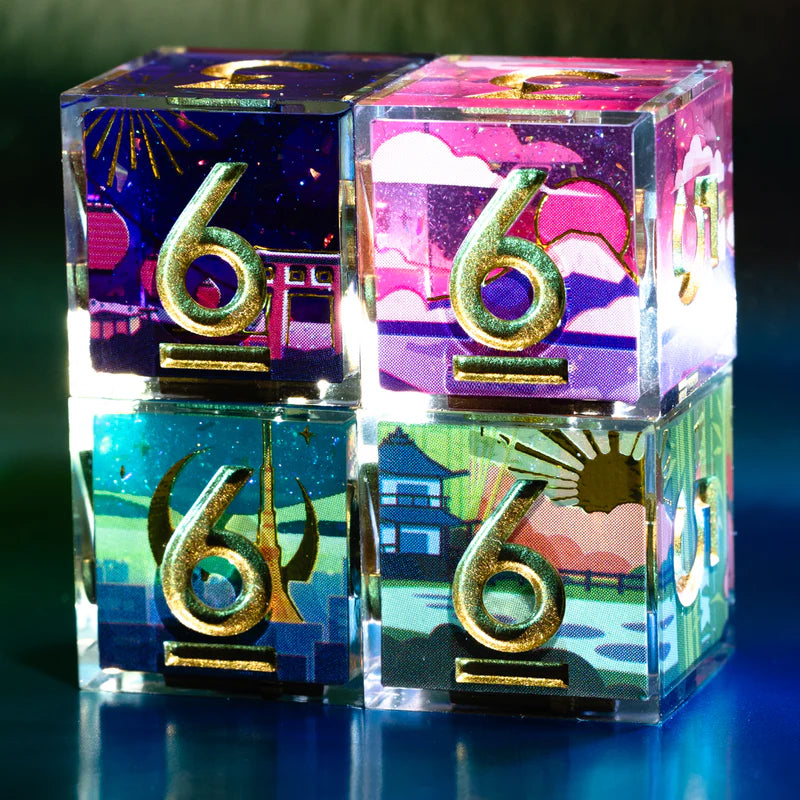 Japan 4-Piece D4 Iconic Dice Set