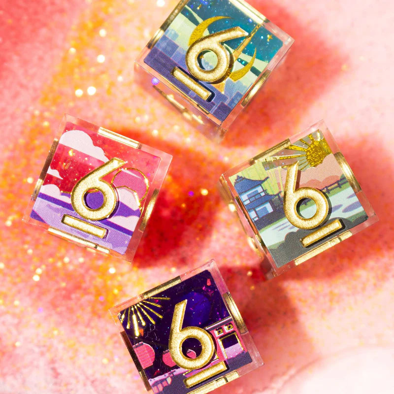 Japan 4-Piece D4 Iconic Dice Set