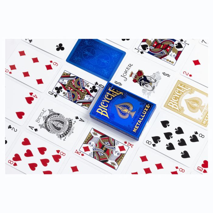 Metalluxe Blue Playing Cards