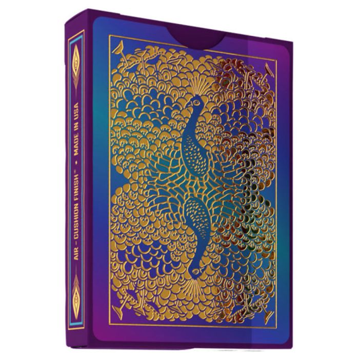 Purple Peacock Playing Cards