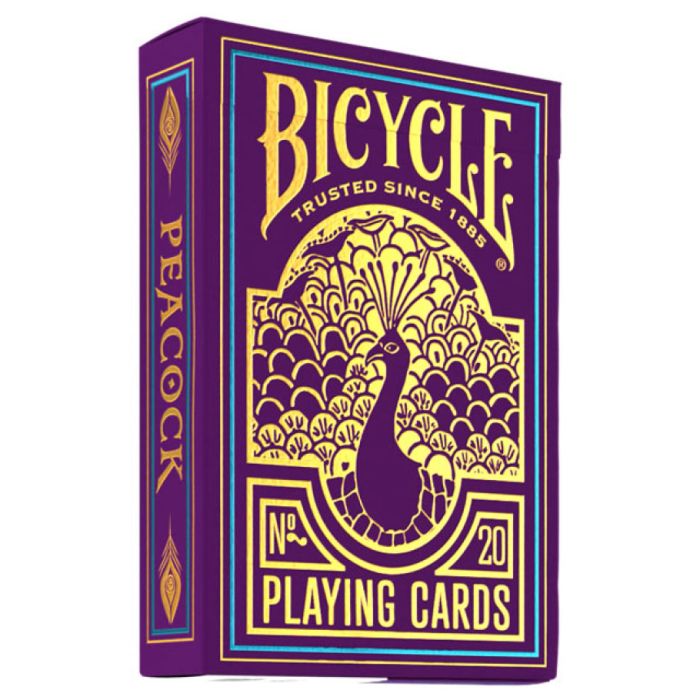 Purple Peacock Playing Cards