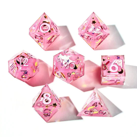 Lunar Bunnies 7-Piece Iconic Dice Set (Pre-Order Restock)