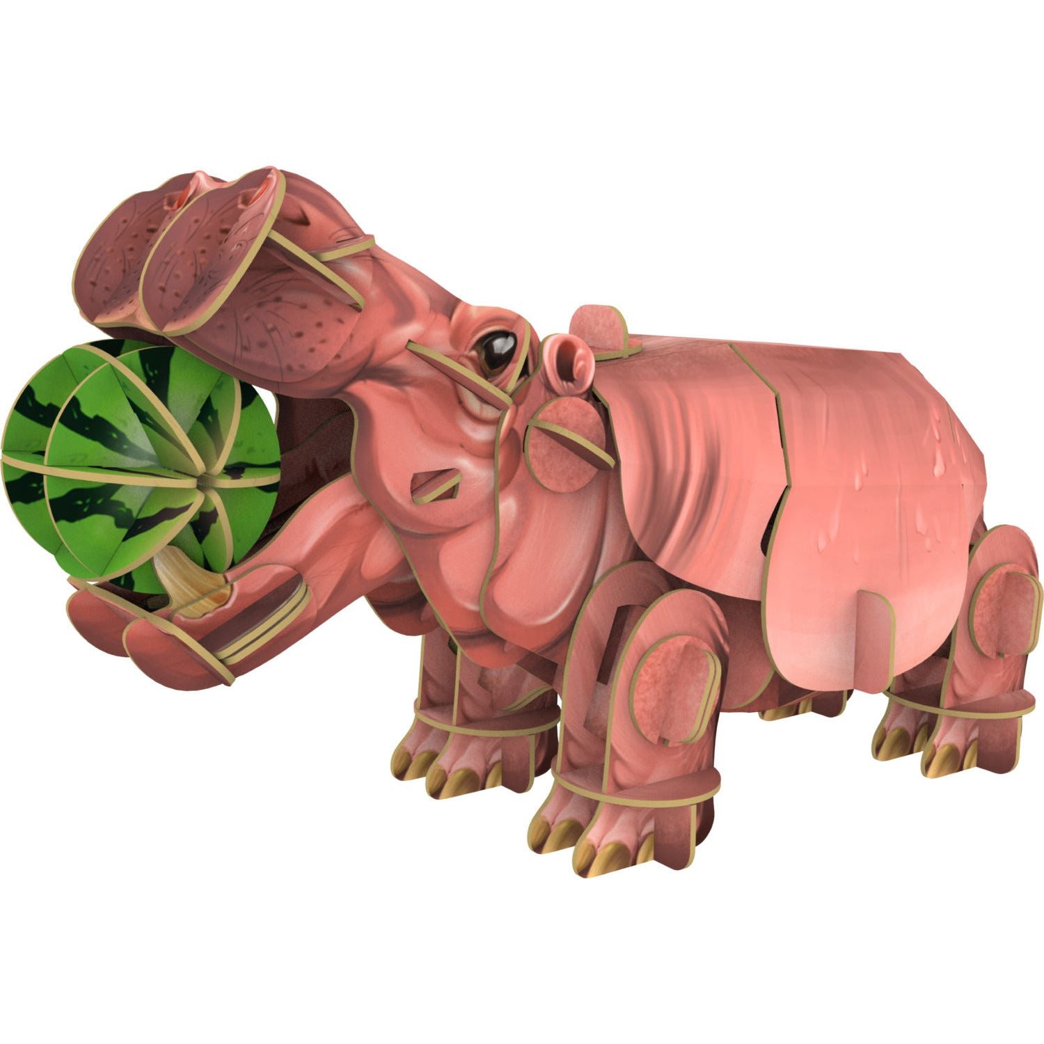 Voices of Nature: Hippo 3D Paper Puzzle